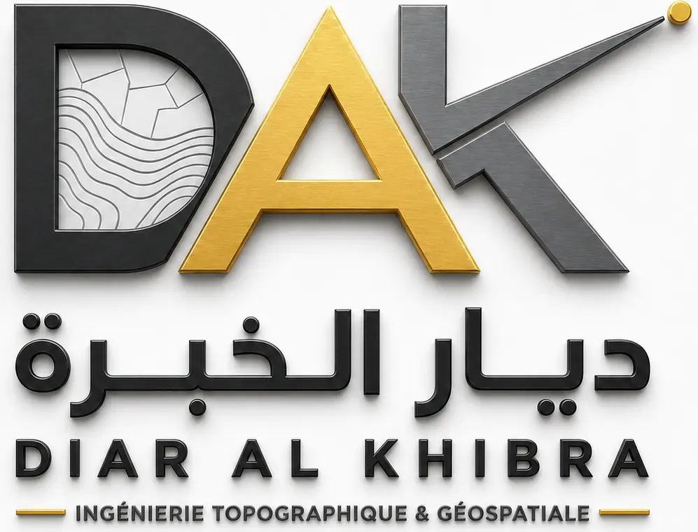 Logo Diar Al Khibra — ingénierie topographique et géospatiale