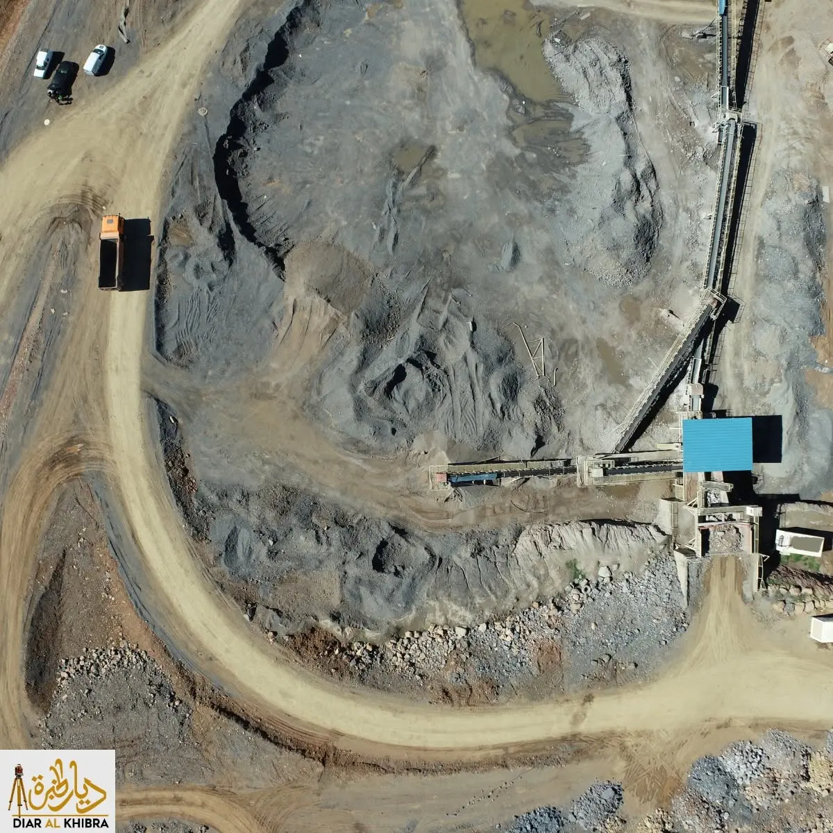 Modèle aérien d’un site d’extraction — Diar Al Khibra