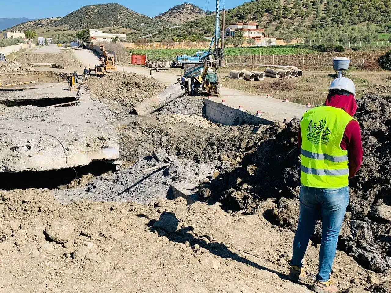 Suivi d’un chantier de réseau — Diar Al Khibra